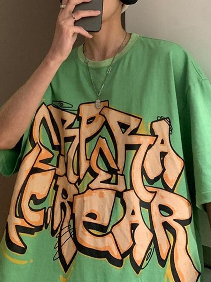 Men's Graffiti Letter Graphic Tee - AnotherChill