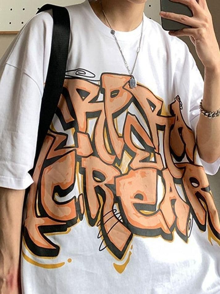 Men's Graffiti Letter Graphic Tee - AnotherChill