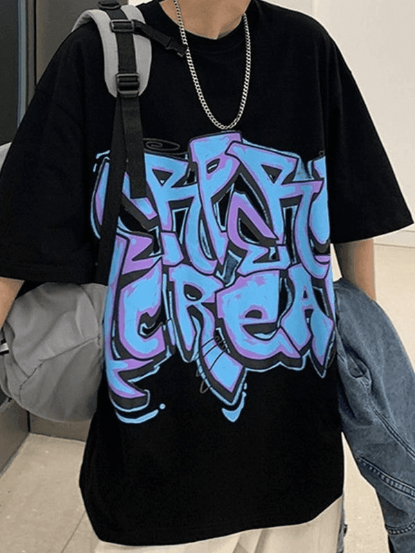 Men's Graffiti Letter Graphic Tee - AnotherChill