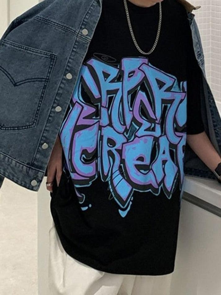 Men's Graffiti Letter Graphic Tee - AnotherChill