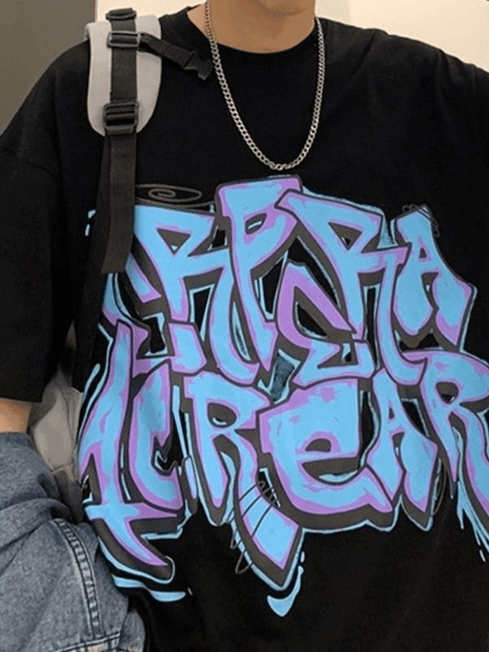Men's Graffiti Letter Graphic Tee - AnotherChill