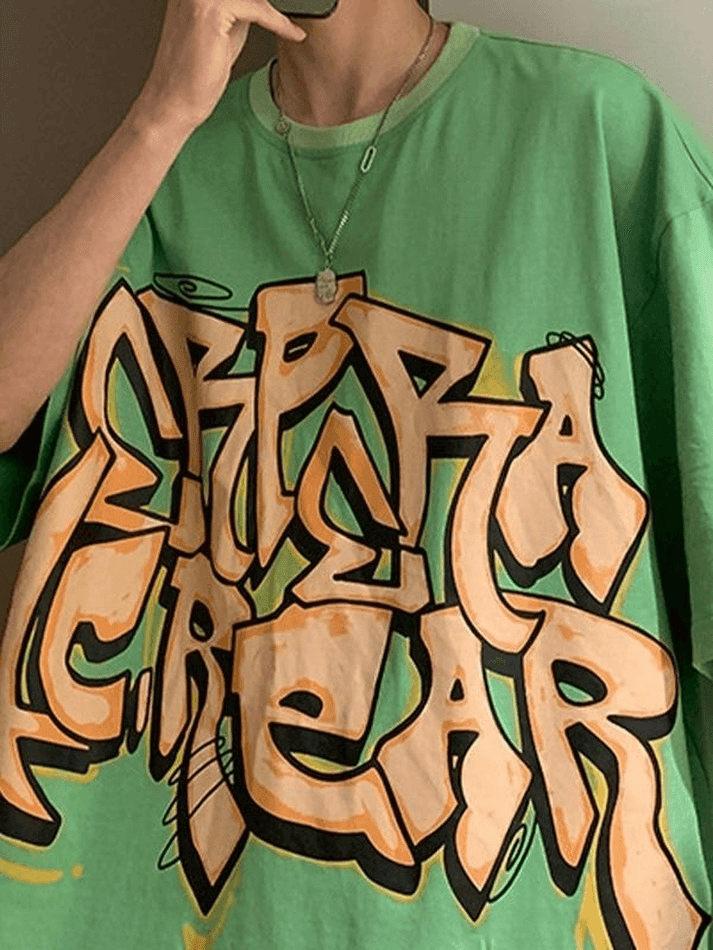 Men's Graffiti Letter Graphic Tee - AnotherChill