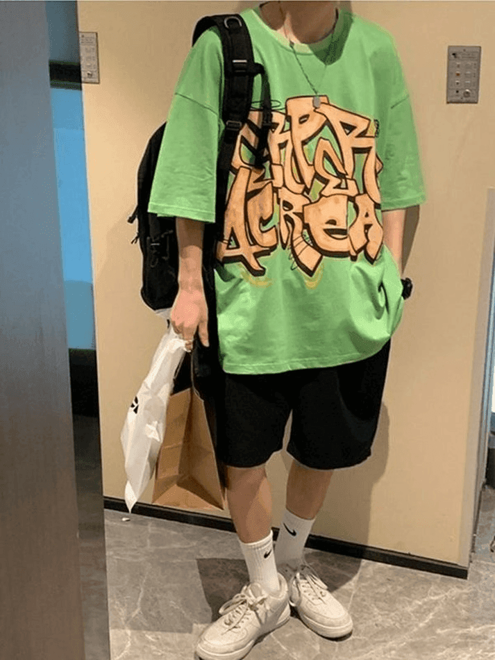 Men's Graffiti Letter Graphic Tee - AnotherChill