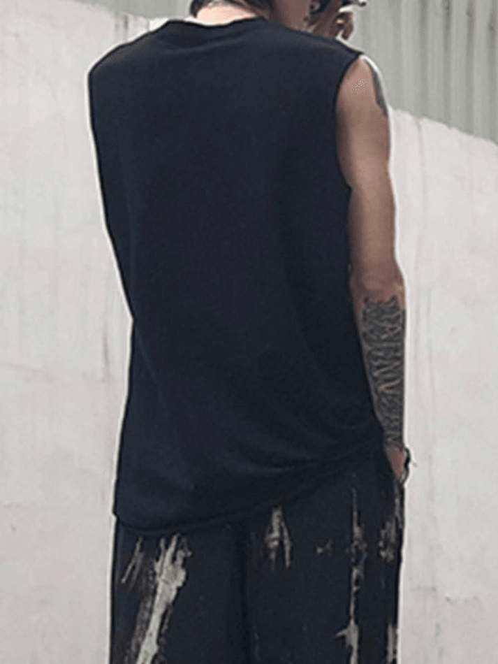 Men's Punk Distressed Vest - AnotherChill