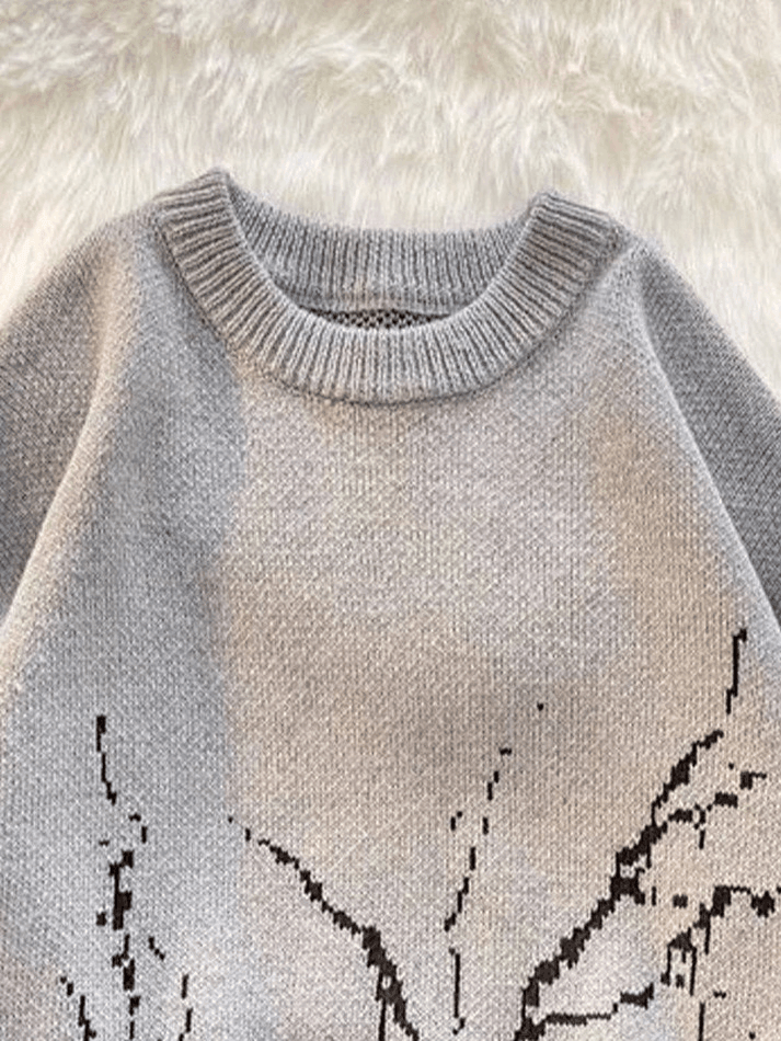 Men's Vintage Jacquard Knit Sweater