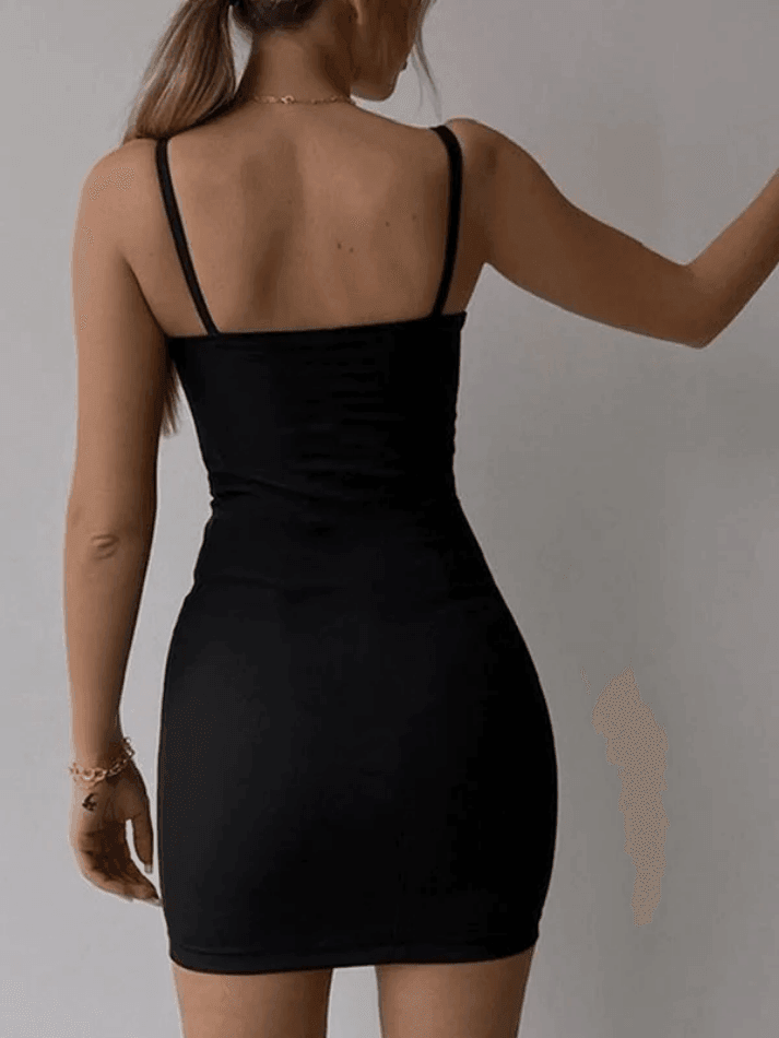 2024 Mesh Corset Detail Party Mini Dress Black S in Dresses Online ...