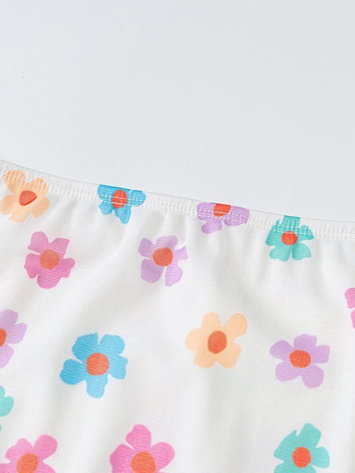 Mesh Floral Print Mini Skirt - AnotherChill