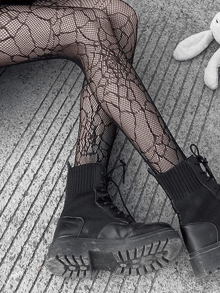 Mesh Spider Web Tights - AnotherChill
