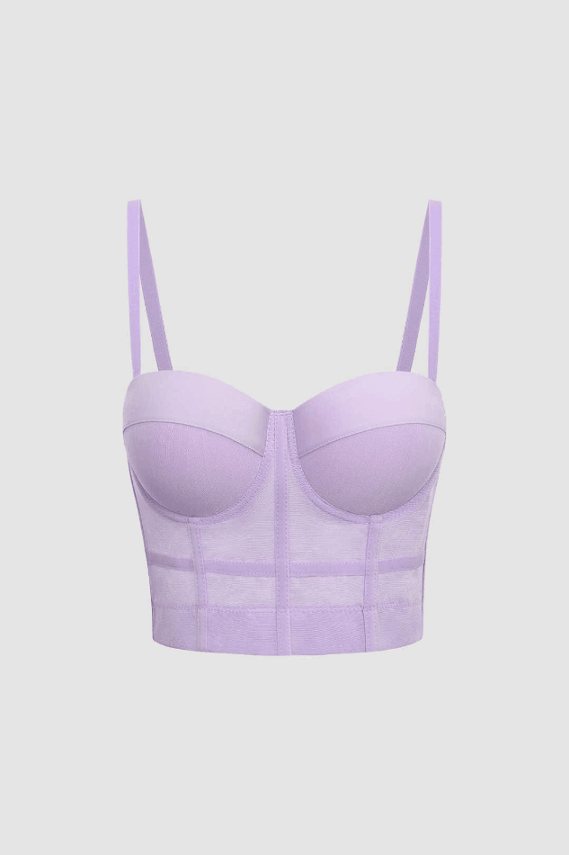Mesh Underwire Bustier Top - AnotherChill