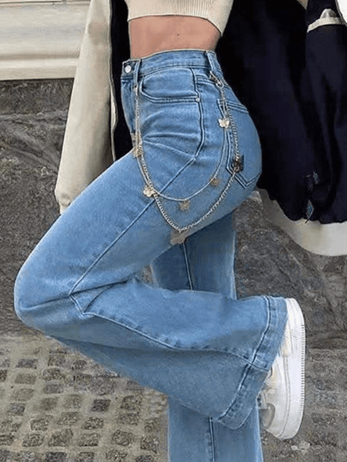 Mid Waist Washed Boyfriend Jeans – AnotherChill