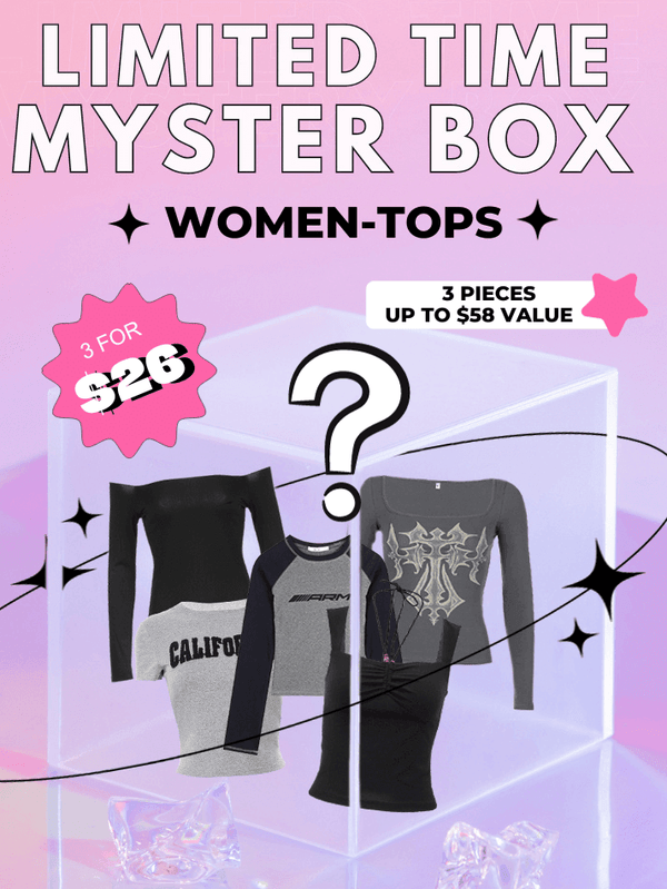 AnotherChill Mystery Box [3 Pieces Mystery Summer Tops]