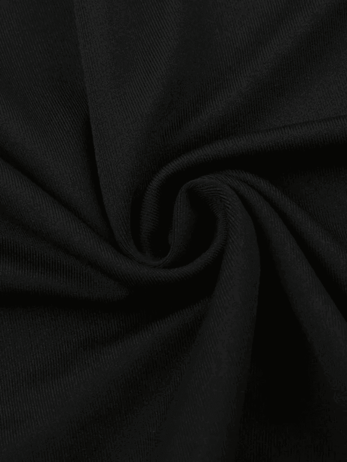 Off Shoulder Black Long Sleeve Mini Dress - AnotherChill