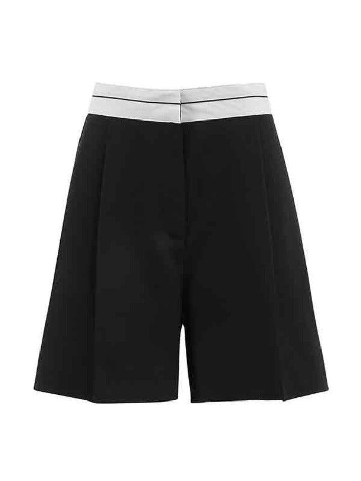 Patchwork Design High Waist Shorts - AnotherChill