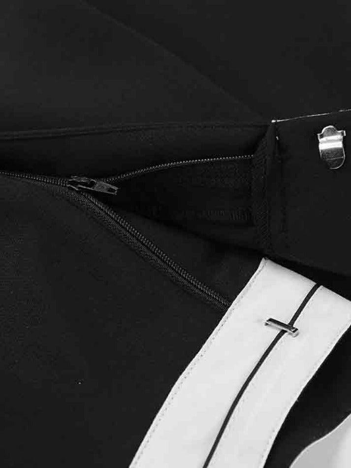 Patchwork Design High Waist Shorts - AnotherChill