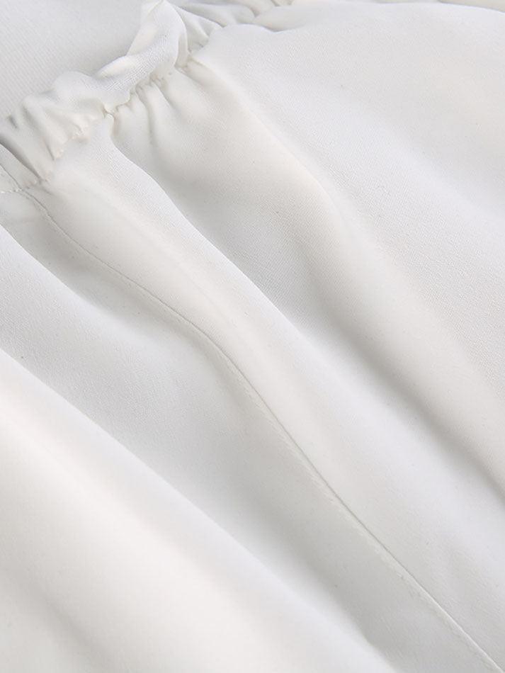 Pintuck Detail Straight Leg Pants - AnotherChill