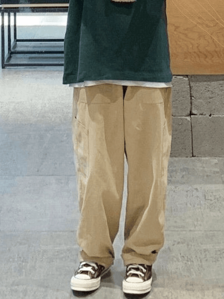 Pocket Straight Leg Cargo Pants - AnotherChill