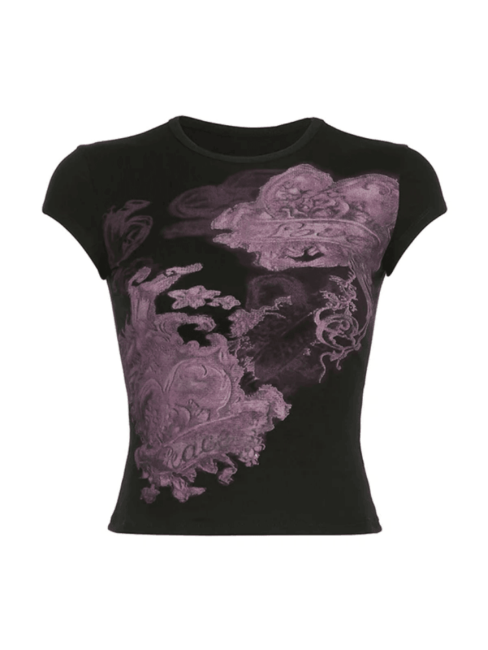 Print Slim Short Sleeve Tee - AnotherChill