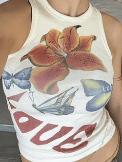 Printed Slim Cami Top - AnotherChill