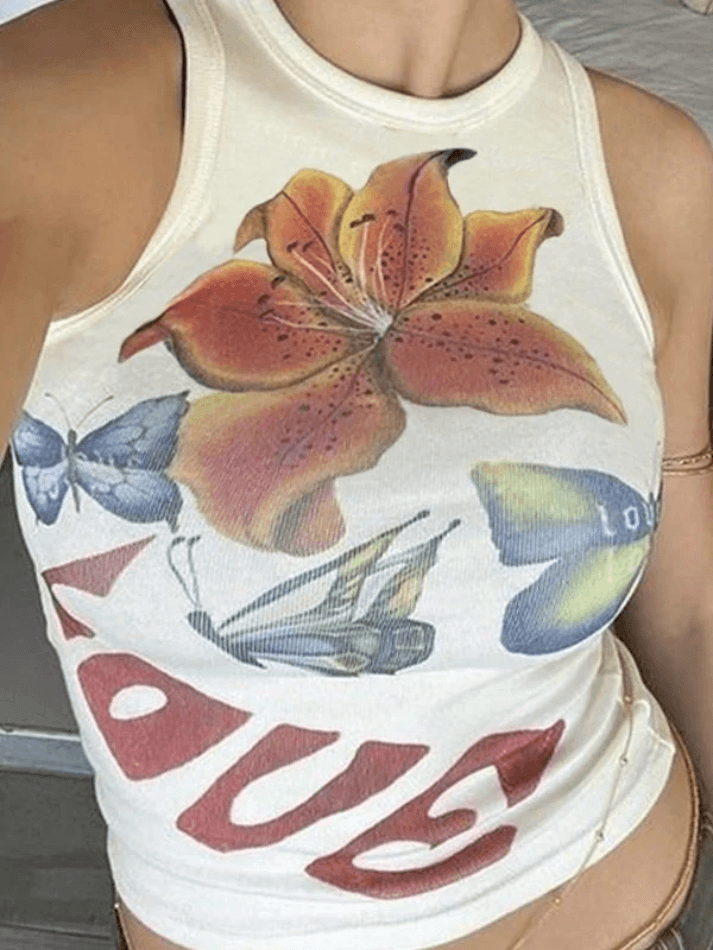 Printed Slim Cami Top - AnotherChill