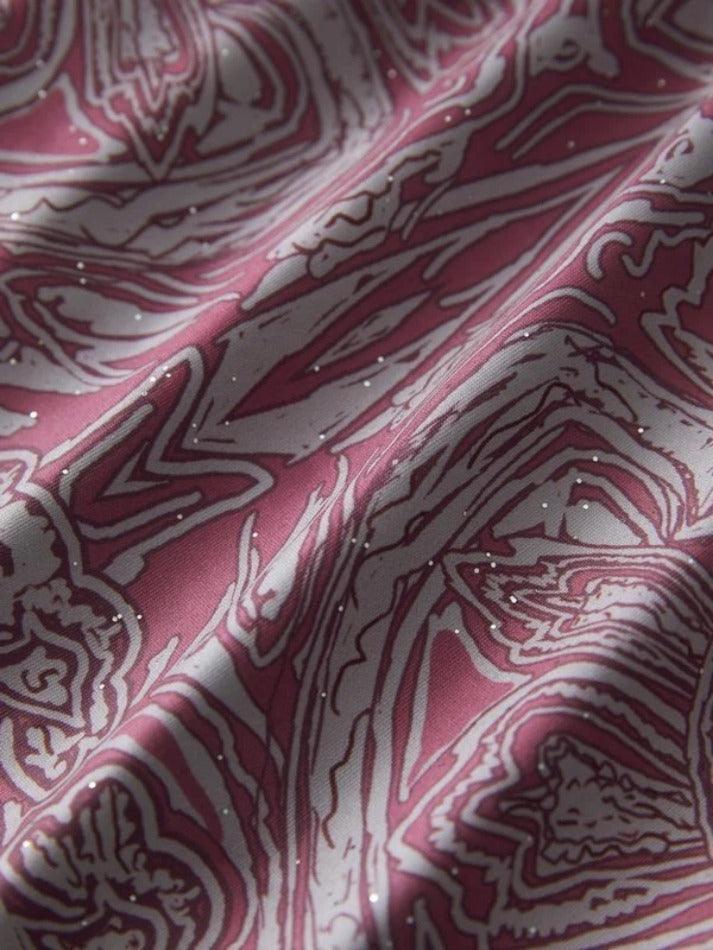 Random Print Bandeau Crop Top - AnotherChill