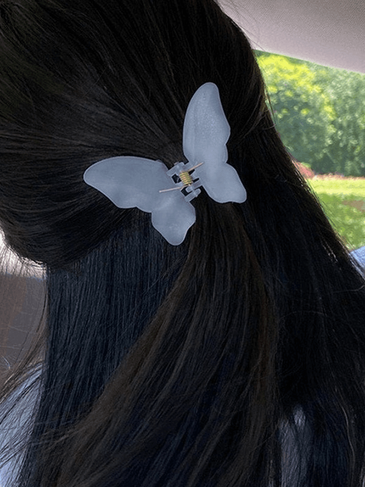 Resin Butterfly Pattern Hair Claw - AnotherChill