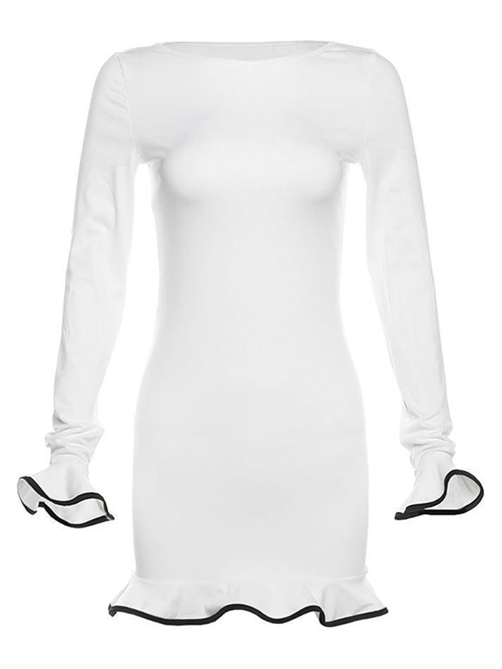 Ruffle Slim Mini Dress - AnotherChill