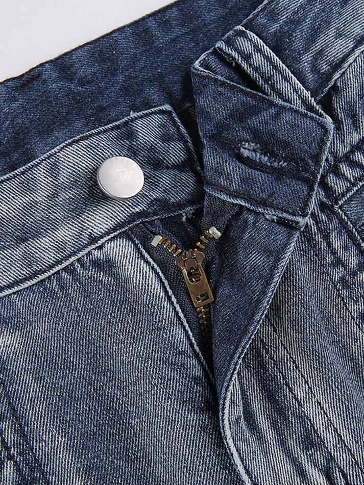 Seam Detail Pocket Cargo Jeans - AnotherChill