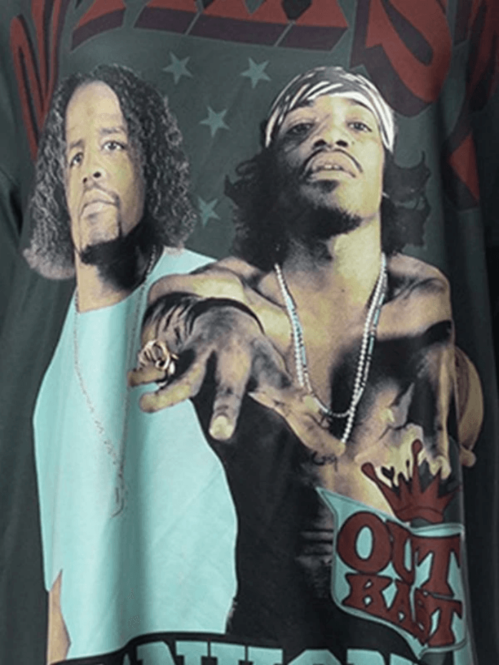 Short Sleeve Hip Pop Graphic Oversized Tee - AnotherChill