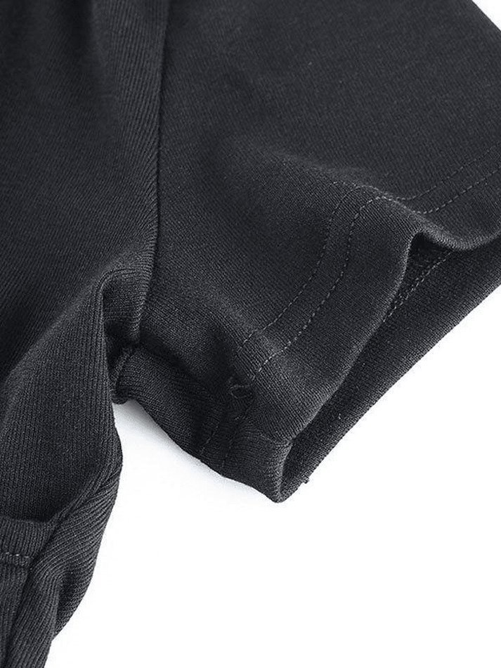 2024 Short Sleeve Wrap Crop Top Black M in Tops&Tees Online Store ...