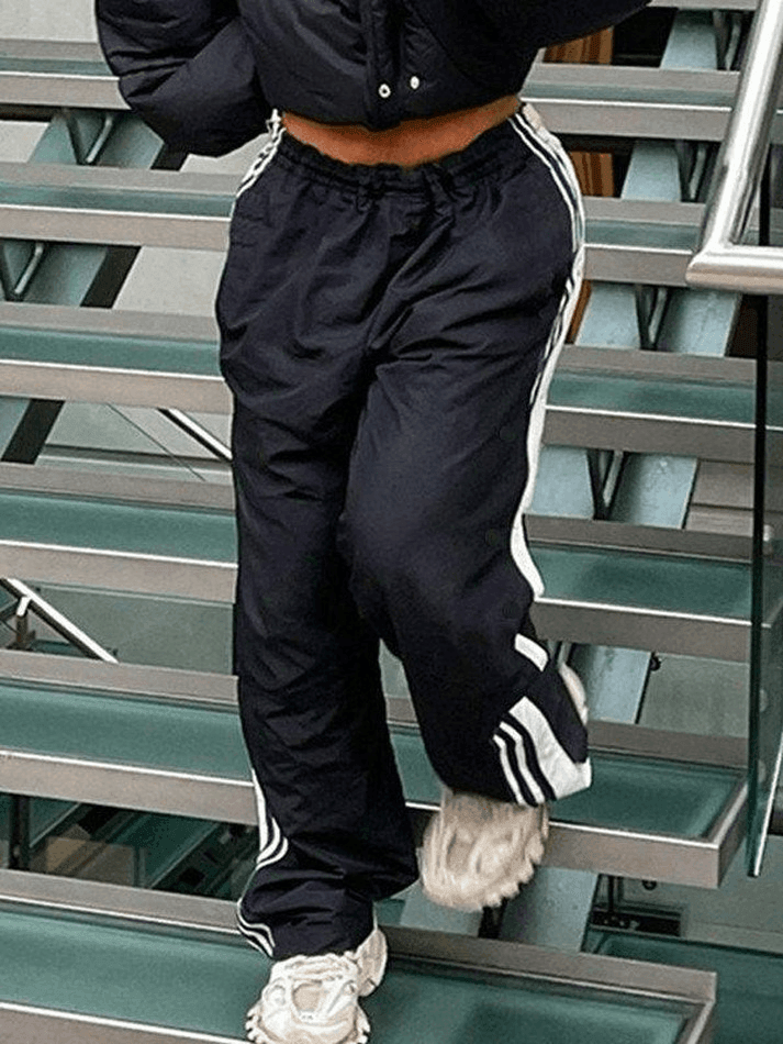 Side Stripe Casual Baggy Pants - AnotherChill