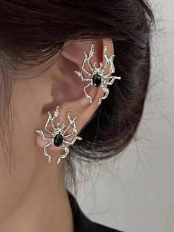 Silver Spider Pattern Ear Cuffs - AnotherChill