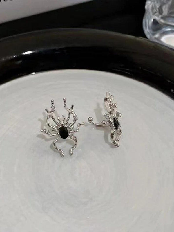 Silver Spider Pattern Ear Cuffs - AnotherChill