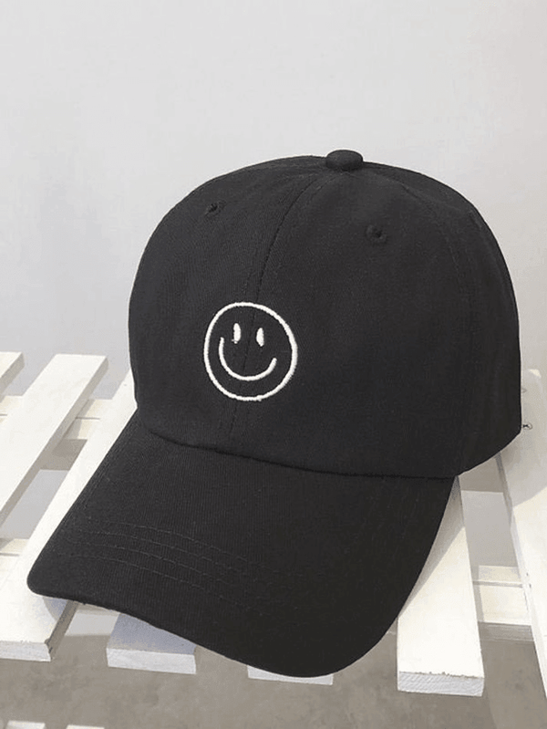 Smile Embroidered Baseball Cap - AnotherChill