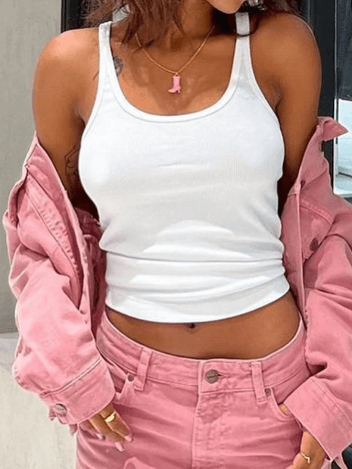 Solid Color Casual Fit Cami Top - AnotherChill