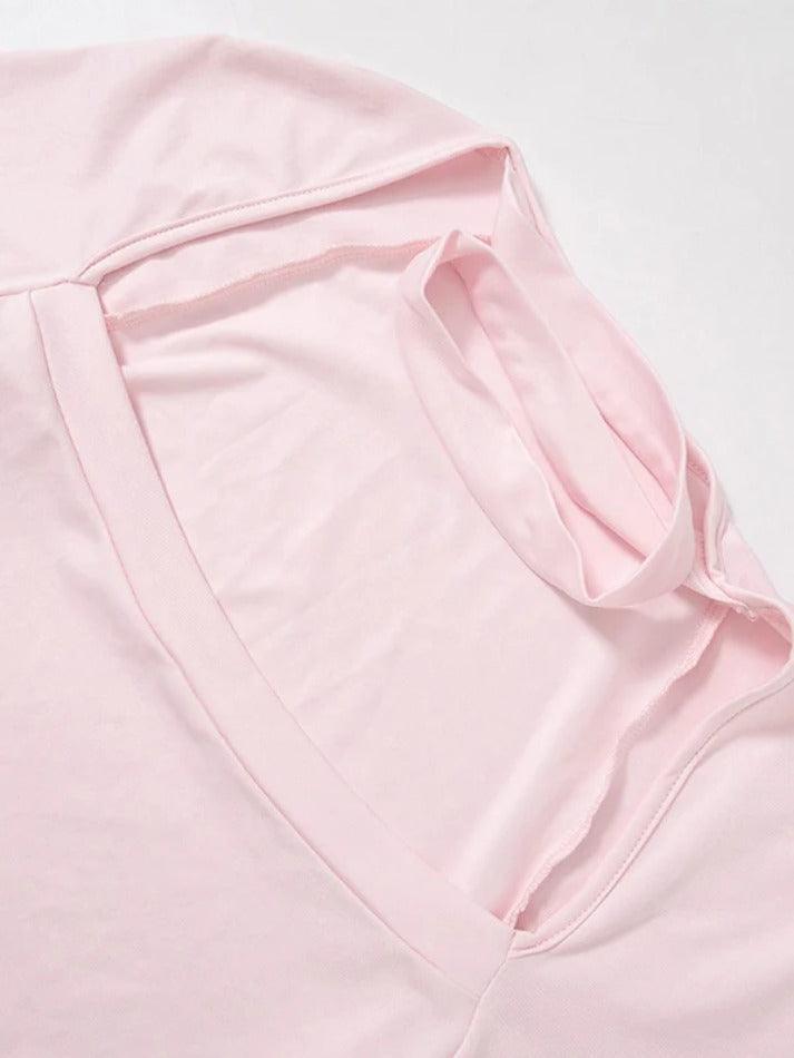 Solid Color Cutout Mock Neck Bodysuits - AnotherChill