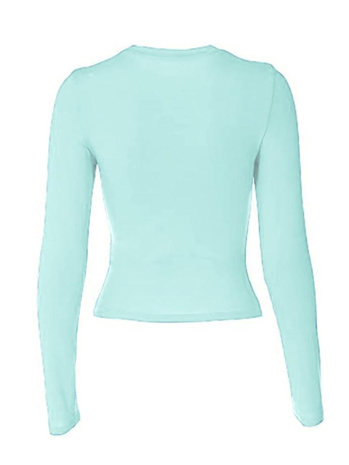 Solid Color Long Sleeve Top - AnotherChill
