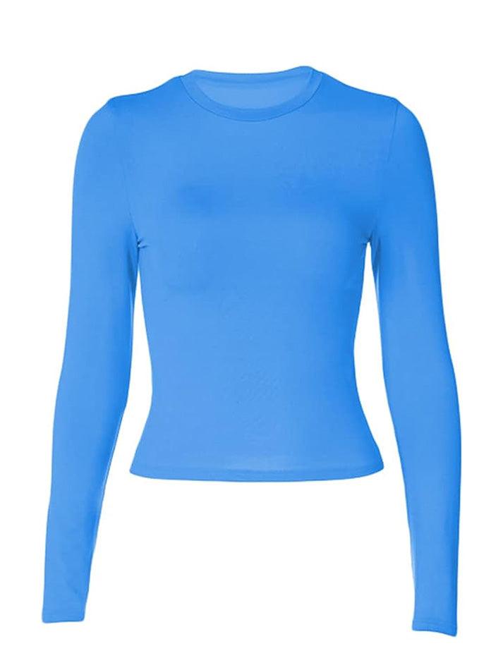 Solid Color Long Sleeve Top - AnotherChill