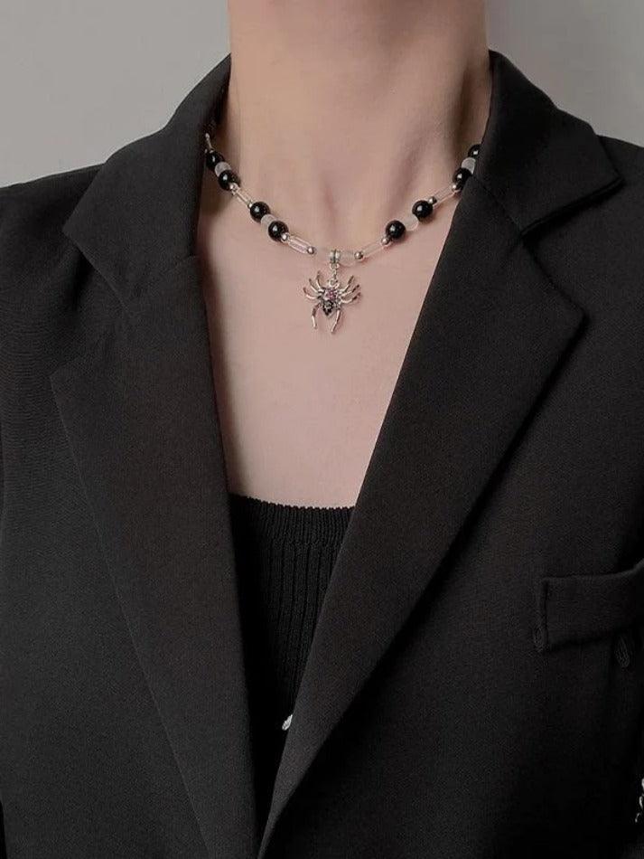 Spider Pendant Beads Necklace - AnotherChill