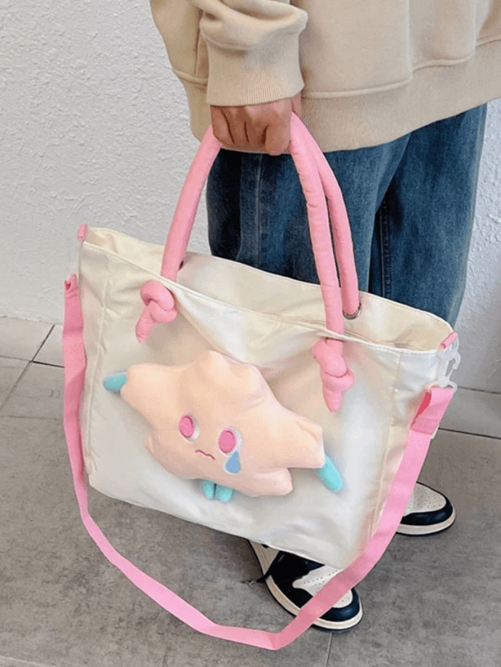 Star Large Capacity Messenger Canvas Bag - AnotherChill