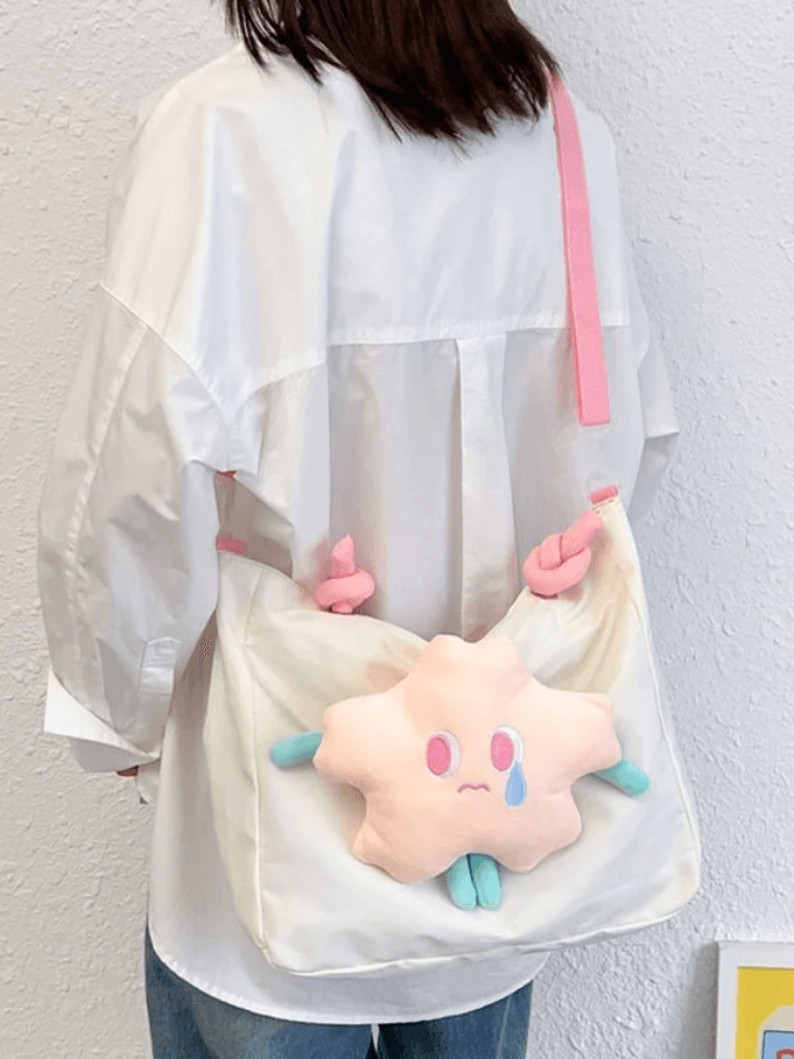 Star Large Capacity Messenger Canvas Bag - AnotherChill
