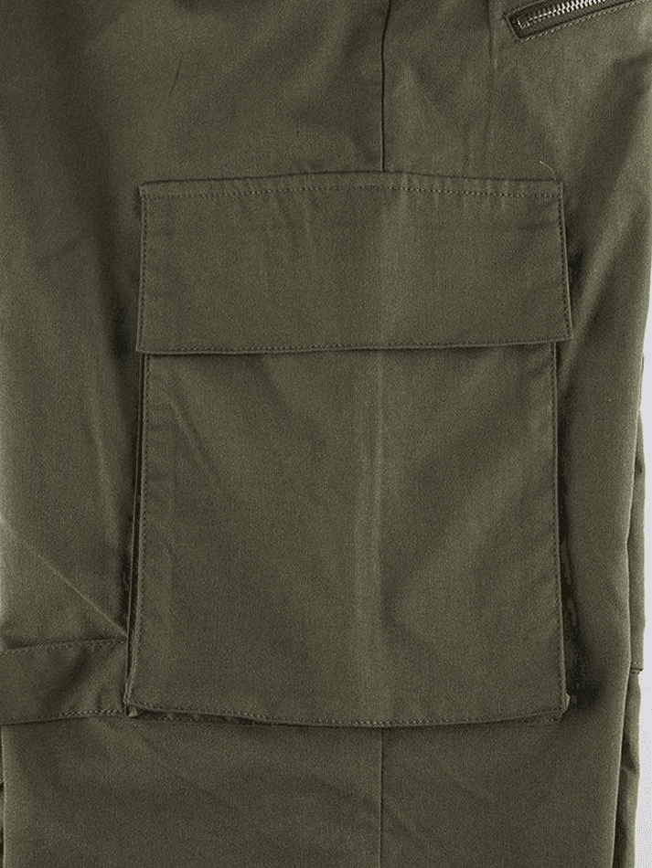 Strap Detail Pocket Cargo Pants - AnotherChill
