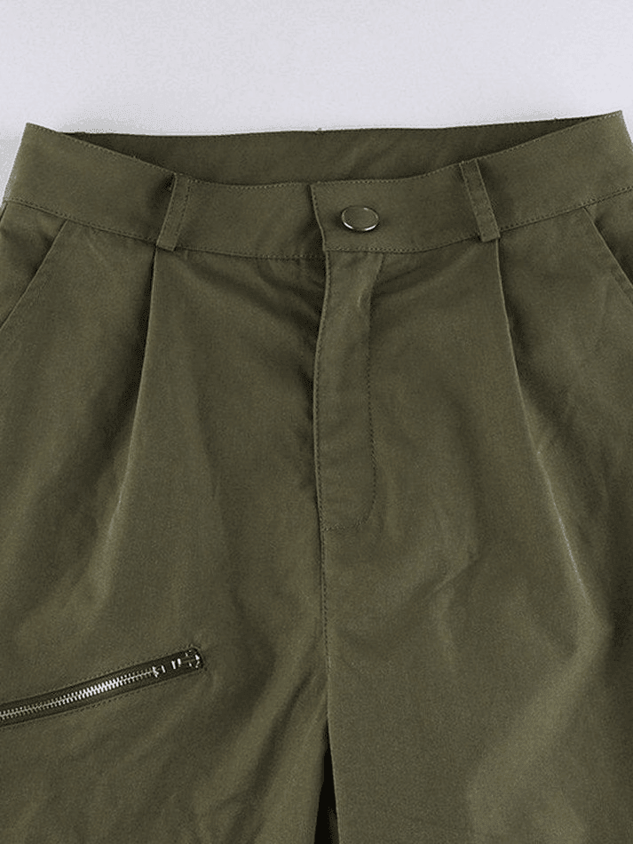 Strap Detail Pocket Cargo Pants - AnotherChill