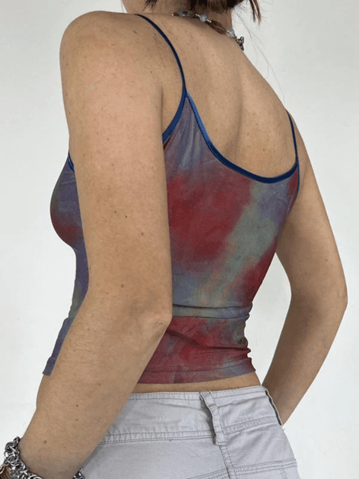 Tie Dye Slim Crop Cami Top - AnotherChill