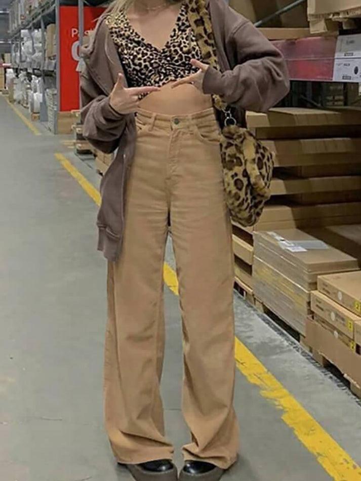 Vintage Corduroy Baggy Pants - AnotherChill