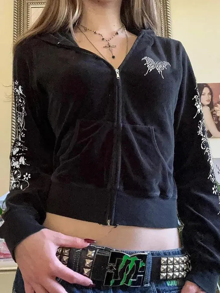 Vintage Corduroy Zip Up Hoodie - AnotherChill