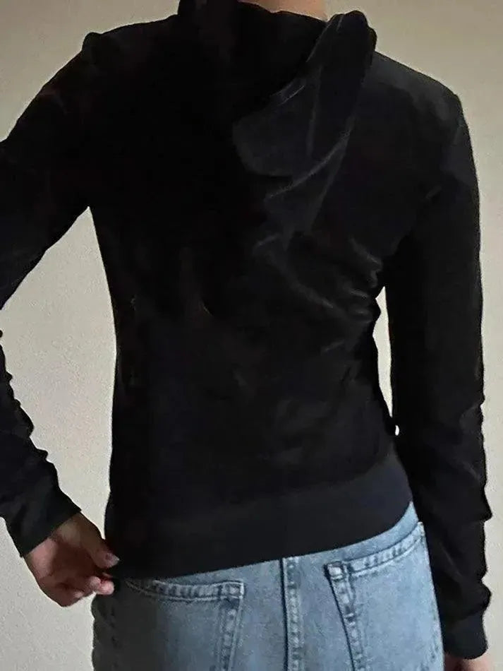 Vintage Corduroy Zip Up Hoodie - AnotherChill