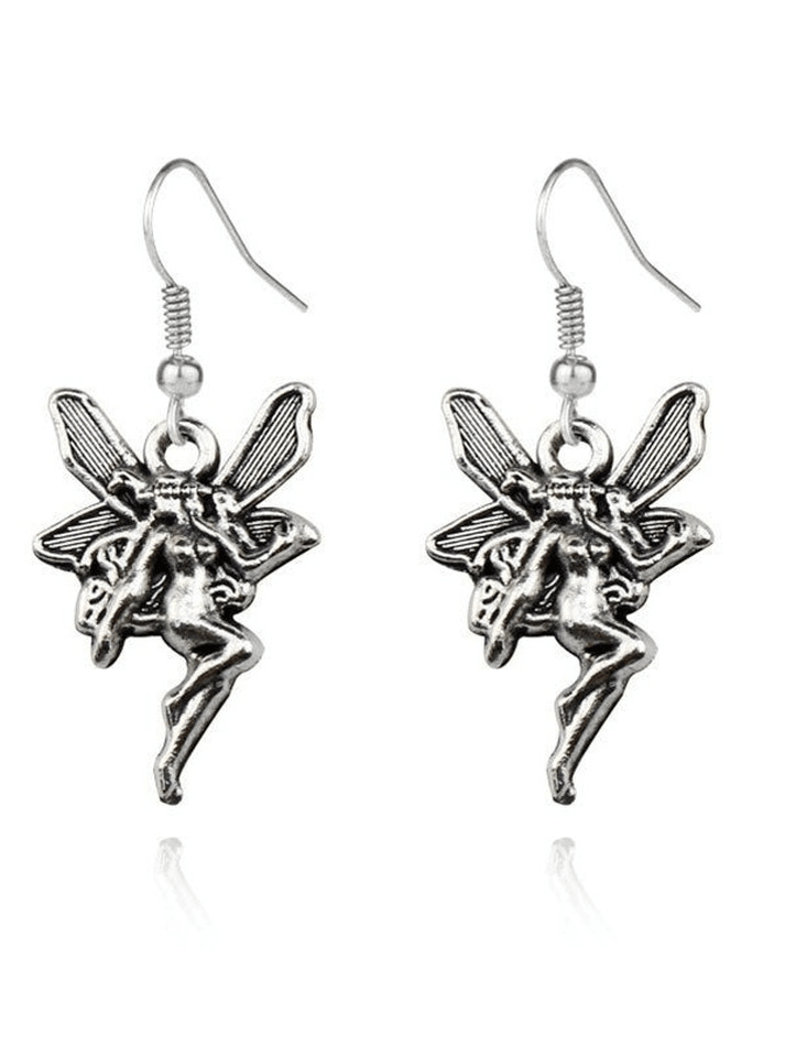 Vintage Fairy Angel Dangle Hook Earring - AnotherChill