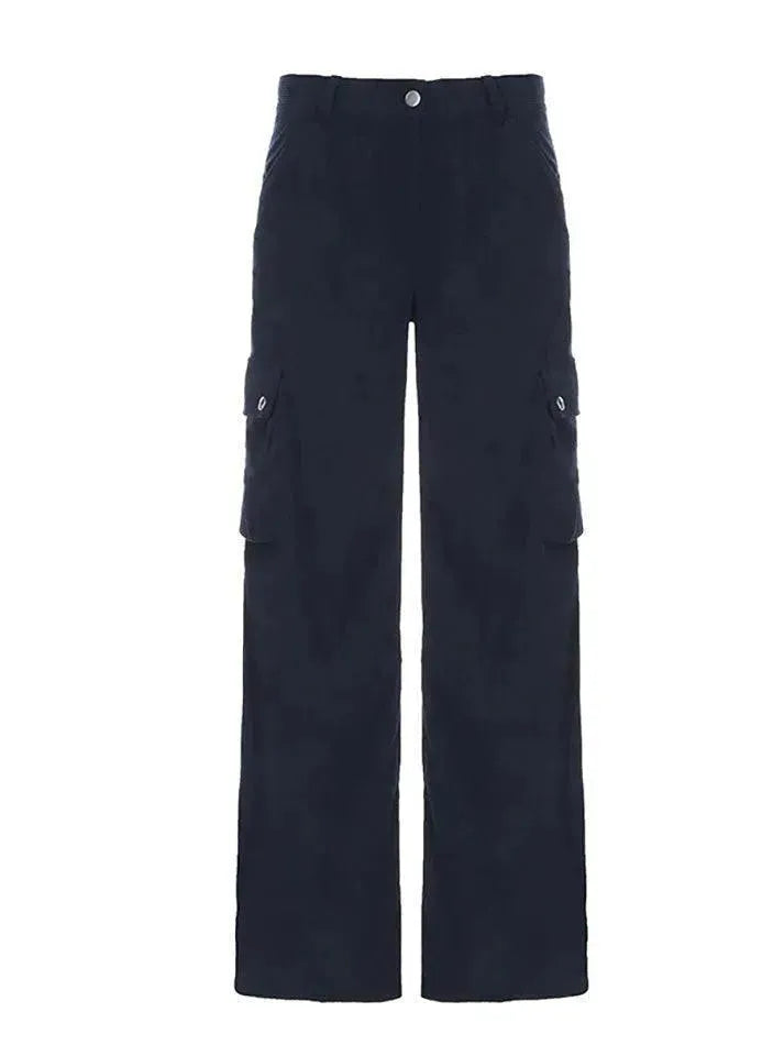 Vintage High Waisted Corduroy Cargo Pants - AnotherChill