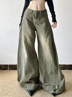 Vintage High Waisted Wide Leg Flared Jeans - AnotherChill
