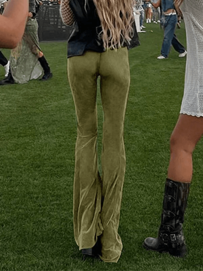 Vintage Hollow Flare Leg Pants - AnotherChill